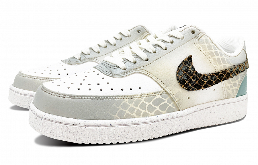 Nike Court Vision 1 Green Snake Scales Anti Slip Wear Resistant Low Top Skateboard Shoes Women's White Green купить в интернет-магазине Yoocart с быстрой доставкой по России.
