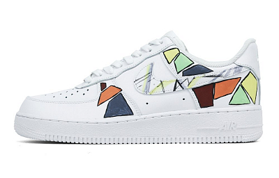 Nike Air Force 1 Low Top Skateboard Shoes Men's White
