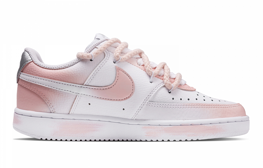Nike Court Vision 1 Floral Arrangement Order Abrasion Resistant Low Top Skateboard Shoes Women's White Pink купить в интернет-магазине Yoocart с быстрой доставкой по России.