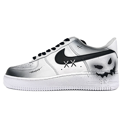 Nike Air Force 1 Skateboard Shoes Unisex Low-Top Black