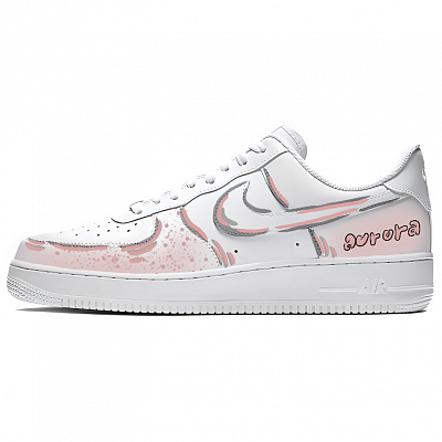Nike Air Force 1 Dreamy Coverage Cushioning Abrasion Resistant Low Top Skateboard Shoes Women's Pink