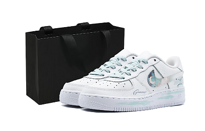 Nike Air Force 1 Low Top Skateboard Shoes Unisex White