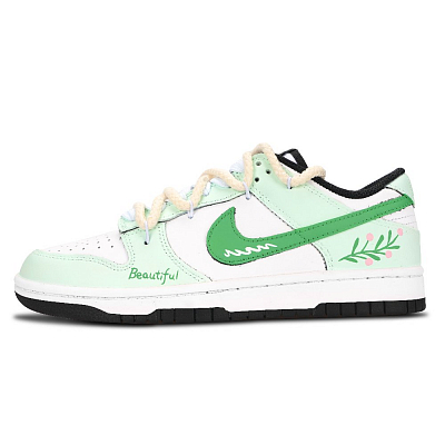 Nike Dunk Black White, Ye Yushiqing Abrasion Resistant Low Top Skateboard Shoes Unisex Green