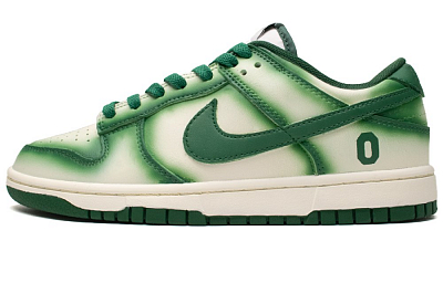 Nike Dunk Midsummer Slip Resistant Low Top Skateboard Shoes Unisex White Green