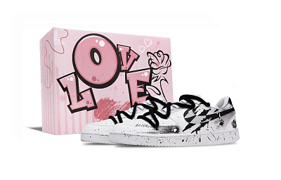 Nike Court Vision 1 Wound Kitten Anti Slip Wear Resistant Low Top Skateboard Shoes Men's Black White