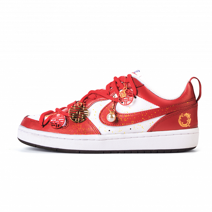 Nike Court Borough Anti Slip Wear Resistant Low Top Skateboard Shoes Women's Red купить в интернет-магазине Yoocart с быстрой доставкой по России.