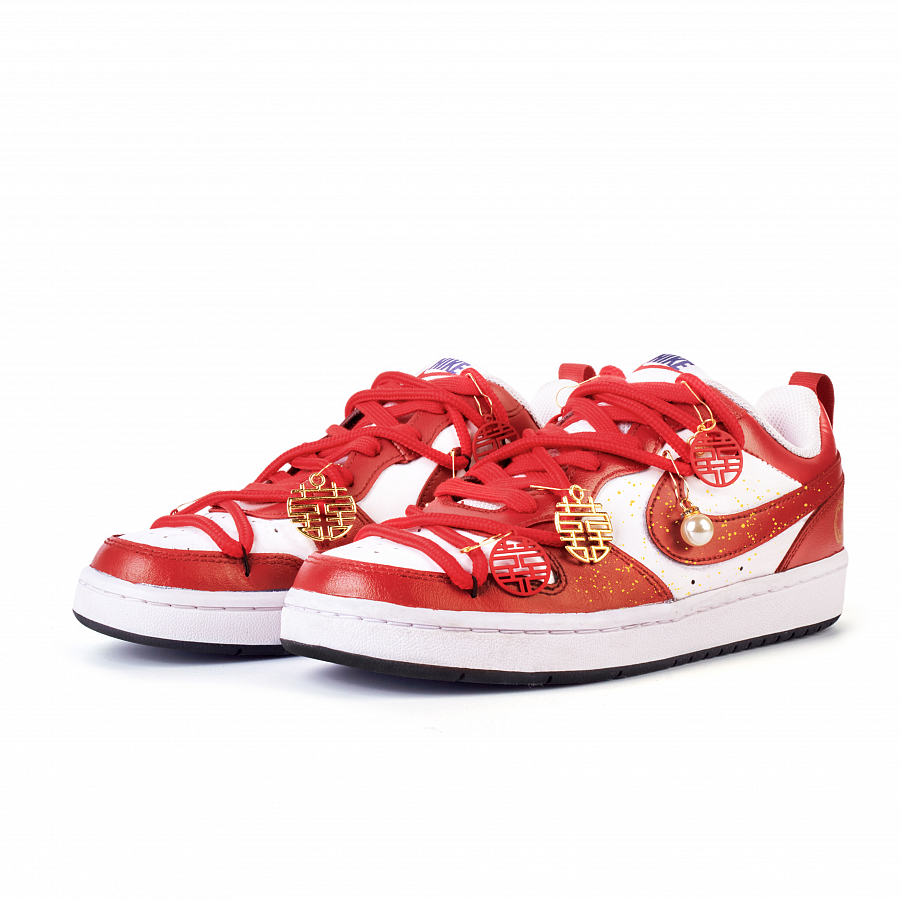 Nike Court Borough Anti Slip Wear Resistant Low Top Skateboard Shoes Women's Red купить в интернет-магазине Yoocart с быстрой доставкой по России.