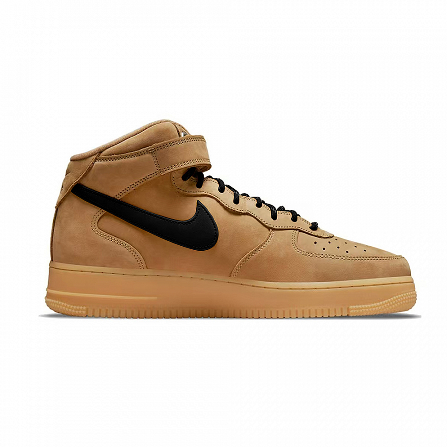 Nike Air Force 1 Slip Resistant Cushioning Mid Top Skateboard Shoes Unisex Brown Black купить в интернет-магазине Yoocart с быстрой доставкой по России.