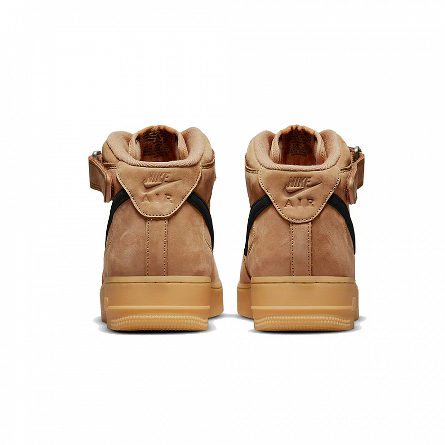 Nike Air Force 1 Slip Resistant Cushioning Mid Top Skateboard Shoes Unisex Brown Black купить в интернет-магазине Yoocart с быстрой доставкой по России.