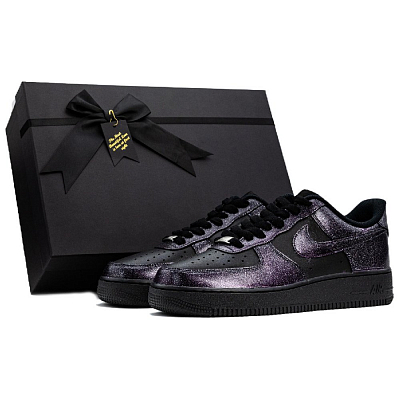 Nike Air Force 1 Purple Night Starry Sky, Box Included Anti Slip Wear Resistant Low Top Skateboard Shoes Unisex Purple
