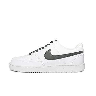 Nike Court Vision 1 Gray Moon Art Gallery Anti Slip Wear Resistant Low Top Skateboard Shoes Men's White Gray