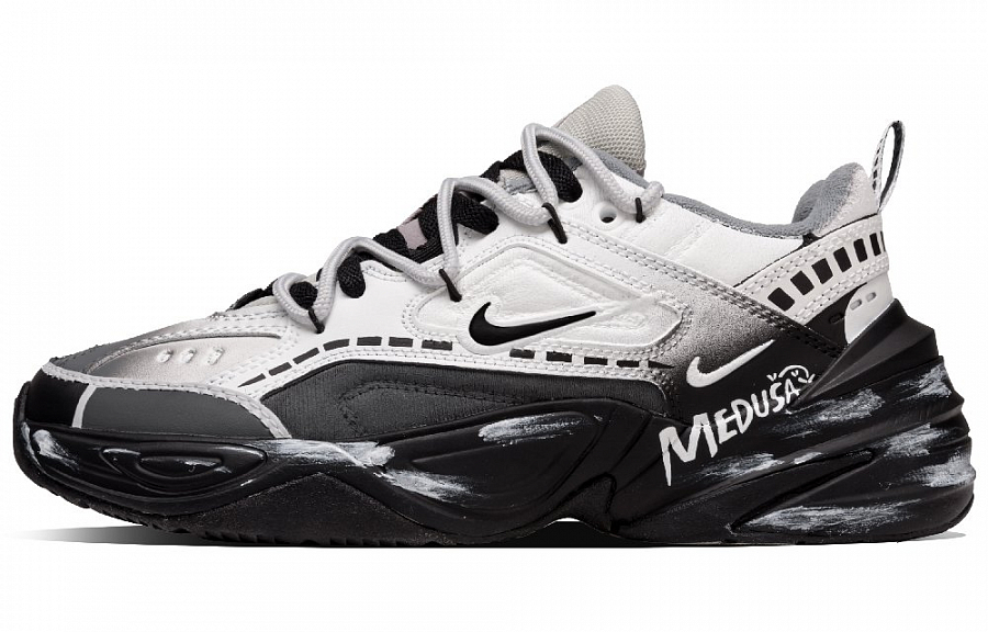 Nike M2K Tekno Xingji Travel Cushioning, Wear Resistant Low Top Chunky Sneakers Unisex Black White купить в интернет-магазине Yoocart с быстрой доставкой по России.