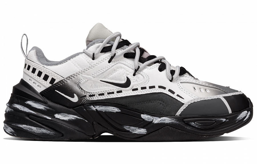 Nike M2K Tekno Xingji Travel Cushioning, Wear Resistant Low Top Chunky Sneakers Unisex Black White купить в интернет-магазине Yoocart с быстрой доставкой по России.