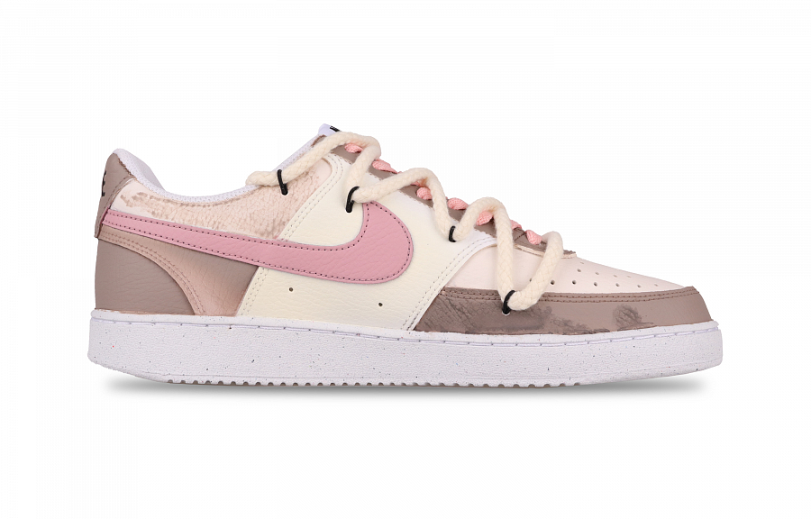 Nike Court Vision 1 Tipsy Abrasion Resistant Low Top Skateboard Shoes Men's Pink Brown купить в интернет-магазине Yoocart с быстрой доставкой по России.