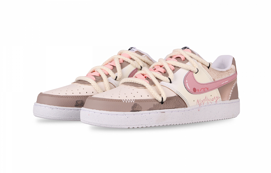 Nike Court Vision 1 Tipsy Abrasion Resistant Low Top Skateboard Shoes Men's Pink Brown купить в интернет-магазине Yoocart с быстрой доставкой по России.