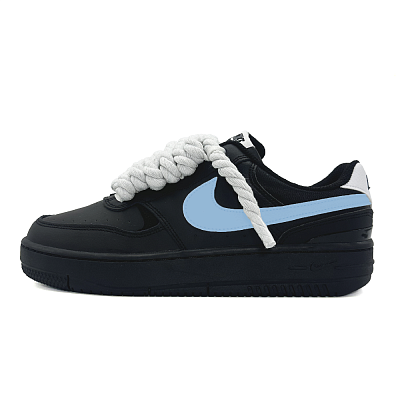 Nike Gamma Force Anti-Slip Wear-Resistant Low-Top Skateboard Shoes Women's Black Blue
