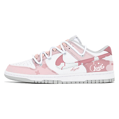 Nike Dunk Slip Resistant Low Top Skateboard Shoes Women's Pink