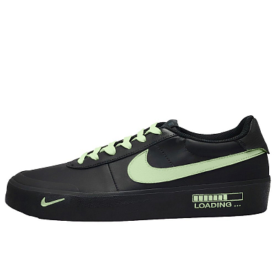 Nike Court Shot Green Awakening Ink Following Anti Slip Wear Resistant Low Top Skateboard Shoes Men's Black Green