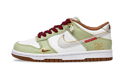 Nike Dunk Slip Resistant Abrasion Resistant Low top Skateboard Shoes Unisex Green
