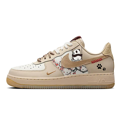 Nike Air Force 1 Anti-Slip And Wear-Resistant Lightweight Low-Top Skateboard Shoes Women's Brown