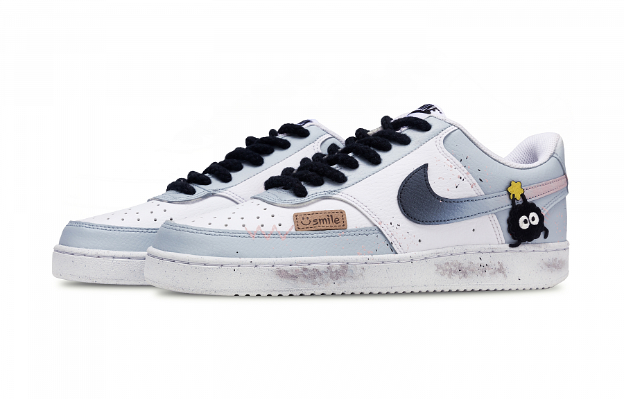 Nike Court Vision Low top Skateboard Shoes Unisex White Blue Pink купить в интернет-магазине Yoocart с быстрой доставкой по России.