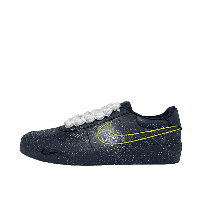Nike Court Shot Meizu Yellow Star Language Slip Resistant Abrasion Resistant Low top Skateboard Shoes Men's Black