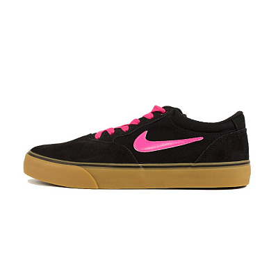 Nike SB Chron 2 Anti Slip Wear Resistant Low Top Skateboard Shoes Unisex Rose Red