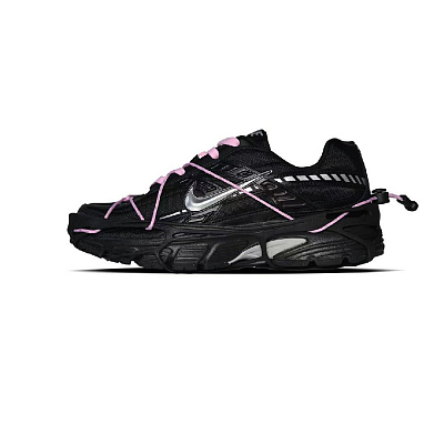Nike Initiator Cushioning, Slip Resistant, Abrasion Resistant, Breathable Low Top Running Shoes Men's Black Pink