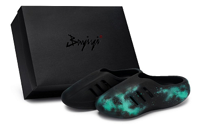 Adidas Originals AdiFOM IIInfinity Mules Abrasion Resistant Closed Toe Slippers Unisex Black Green