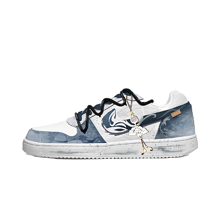 Nike EBERNON Low Top Skateboard Shoes Unisex Blue White