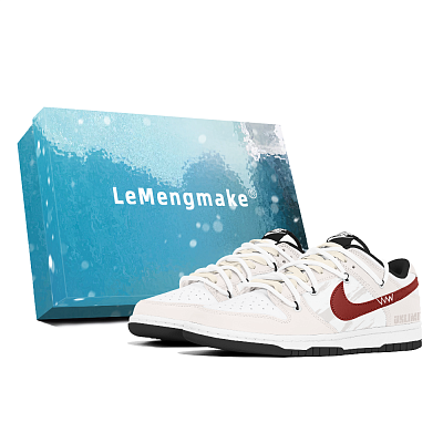 Nike Dunk Abrasion Resistant Low Top Skateboard Shoes Unisex Ecru