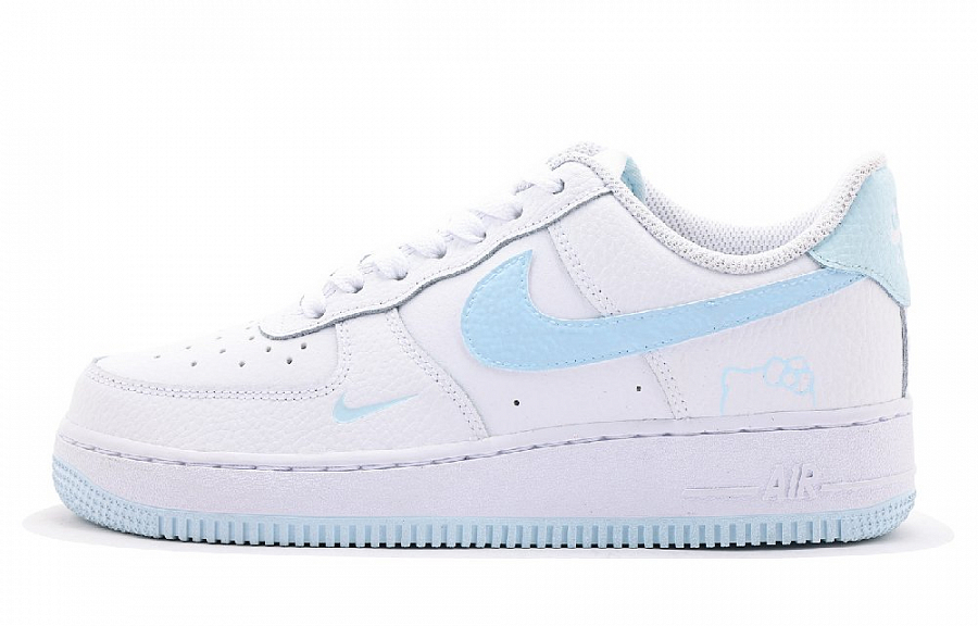 Nike Air Force 1 Low Top Skateboard Shoes Women's White Blue купить в интернет-магазине Yoocart с быстрой доставкой по России.