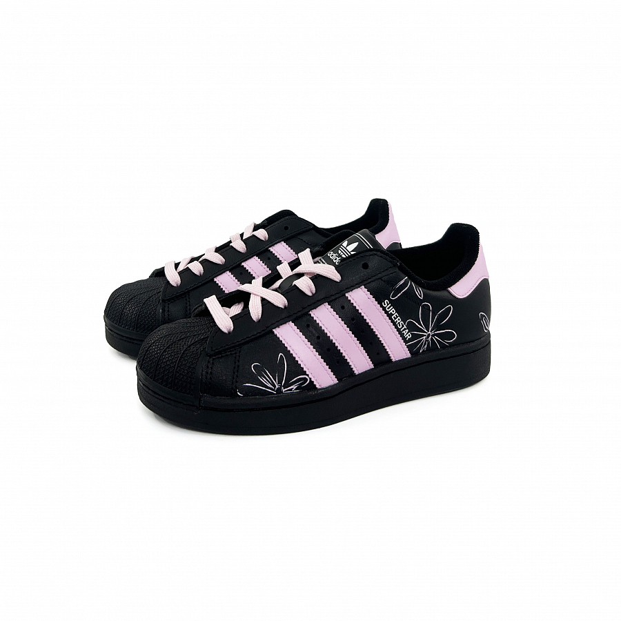 Adidas Originals Superstar Skateboard Shoes Unisex Low Top Black/Pink купить в интернет-магазине Yoocart с быстрой доставкой по России.