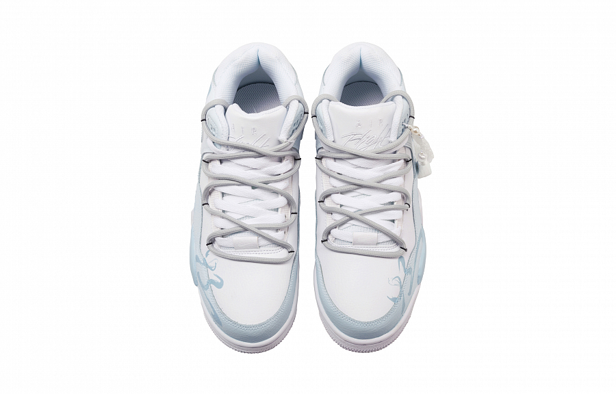 Nike Flight Legacy Snake Shadow Dreamy Anti-Slip Wear-Resistant Mid-Top Vintage Basketball Shoes Unisex Light Blue купить в интернет-магазине Yoocart с быстрой доставкой по России.