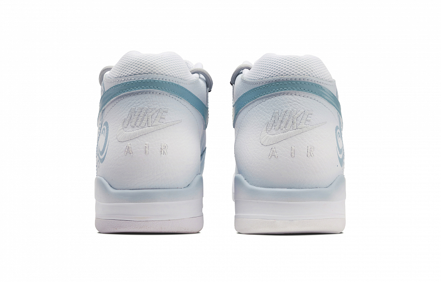 Nike Flight Legacy Snake Shadow Dreamy Anti-Slip Wear-Resistant Mid-Top Vintage Basketball Shoes Unisex Light Blue купить в интернет-магазине Yoocart с быстрой доставкой по России.
