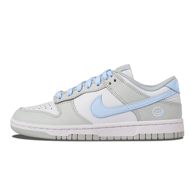 Nike Dunk Anti-Slip Wear-Resistant Low-Top Skateboard Shoes Women's Gray Blue