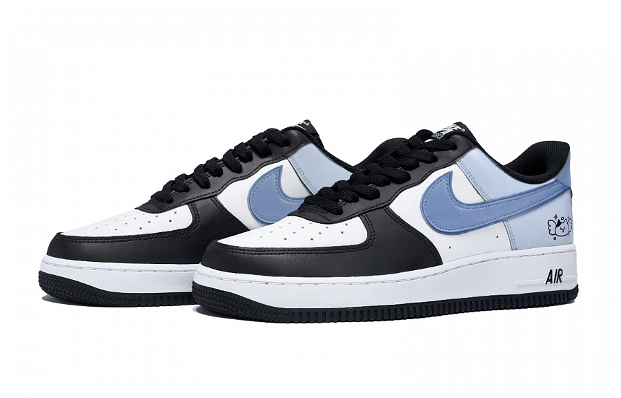 Nike Air Force 1 Puppy Fragment Low Top Skateboard Shoes Men's White Blue купить в интернет-магазине Yoocart с быстрой доставкой по России.