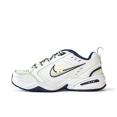 Nike Air Monarch 4 Late Boat Small Flower Anti-Slip Wear-Resistant Low-Top Chunky Sneakers Unisex Light Green