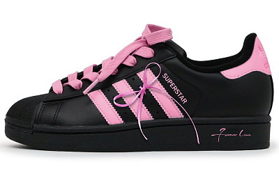 Adidas Originals Superstar Skateboard Shoes Unisex Low top Black/Pink