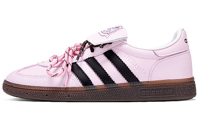 Adidas Originals HANDBALL SPEZIAL Pink Melody Soft Dream Low Top Skateboard Shoes Men's Black Pink