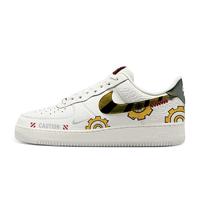 Nike Air Force 1 Anti-Slip Wear-Resistant Low-Top Skateboard Shoes Unisex White Green