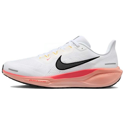 Nike Zoom Pegasus 41 Anti Slip Wear Resistant Low Top Casual Running Shoes Men's White Orange