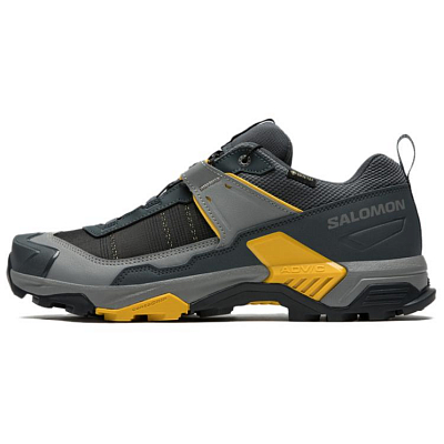 SALOMON X ULTRA 5 Slip Resistant And Abrasion Resistant Support Low Top Hiking Shoes Men's Turbulent Blue