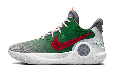 Nike KD Trey 5 IX Winter Wish Cushioned Slip-Resistant Mid-Top Basketball Shoes Unisex Jasper