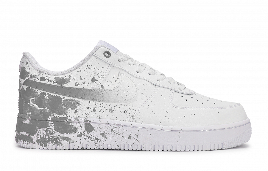 Nike Air Force 1 Anti-Slip Wear-Resistant Low-Top Skateboard Shoes Unisex White Gray купить в интернет-магазине Yoocart с быстрой доставкой по России.