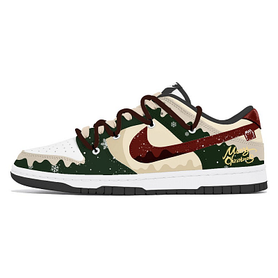Nike Dunk Joy Lemon Abrasion-Resistant Low-Top Skateboard Shoes Unisex White Green