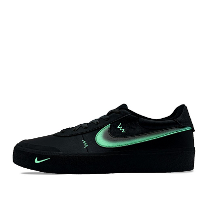 Nike Court Shot Fall Cushioning Quick Dry Low Top Skateboard Shoes Men's Black Green