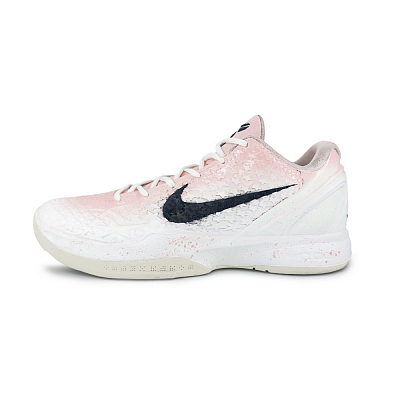 Nike Zoom Kobe 6 'All Star 2.0' Cushioning, Wear Resistant Low Top Basketball Shoes Men's White Pink