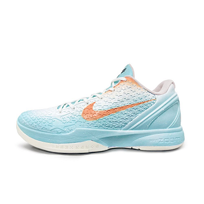 Nike Zoom Kobe 6 Low Top Basketball Shoes Unisex Light Blue