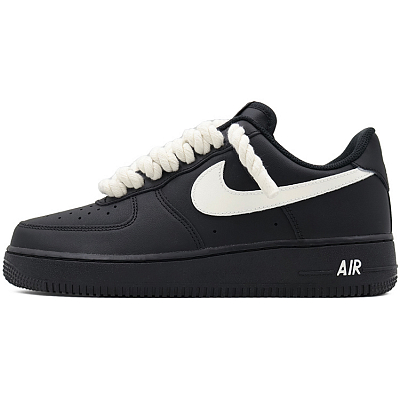 Nike Air Force 1 Low Top Skateboard Shoes Unisex Black White
